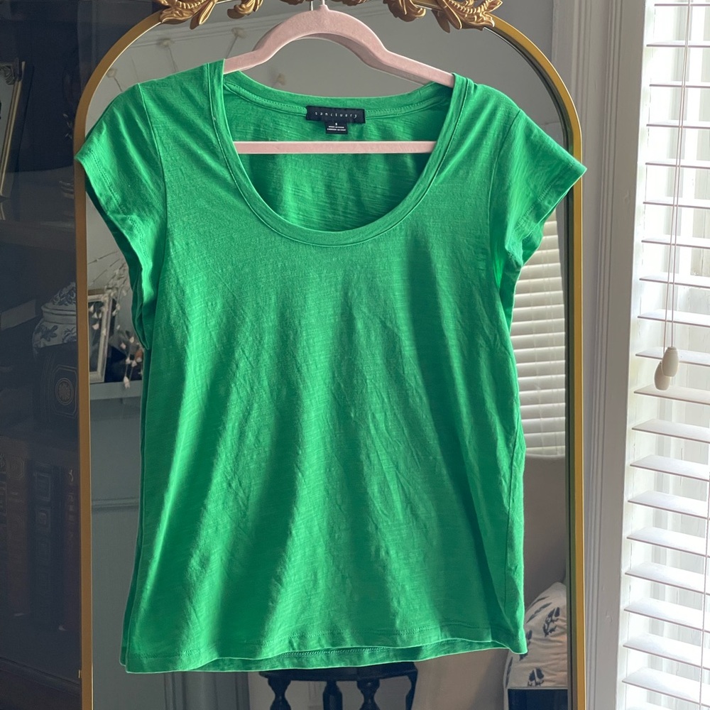 Sanctuary NWOT Kelly Green Short Sleeve THE PERFECT TEE